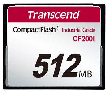 Transcend 512MB INDUSTRIAL TEMP CF200I CF CARD, pa