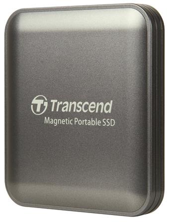 Transcend ESD420G 4TB, USB 20Gbps Type C, Externí odolný SSD disk (3D NAND flash), 2000MB/R, 2000MB/W, Magsafe, šedý
