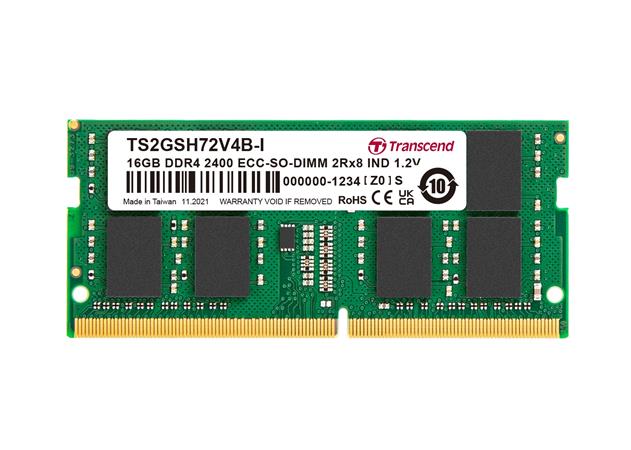 Transcend paměť 16GB Industrial DDR4 3200 ECC-SO-DIMM 2Rx8 (1Gx8)x18 CL22 1.2V