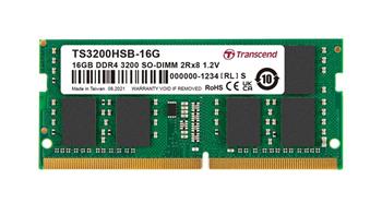 Transcend paměť 16GB SODIMM DDR4 3200 2Rx8 1Gx8 CL