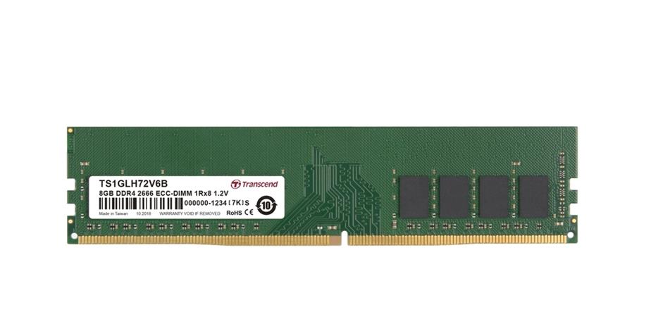 Transcend paměť 8GB DDR4 3200 ECC-DIMM 1Rx8 1Gx8 CL22 1.2V SEC-1z