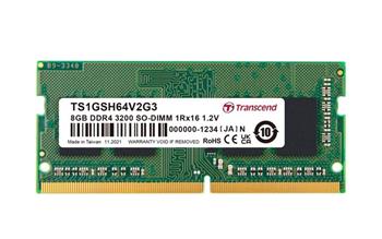 Transcend paměť 8GB SODIMM DDR4 3200 1Rx16 1Gx16 CL22 1.2V