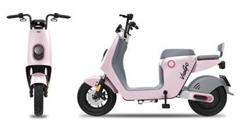 ViaGo Tokio růžovo-šedý, 500W, 25Km/h, 60Km dojezd, bez baterie 48V/24Ah, bez nutnosti SPZ a ŘP