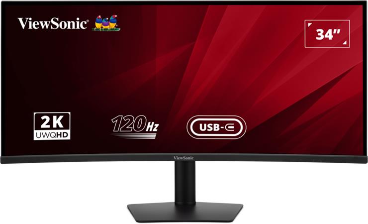 Viewsonic VA3420C 34" zakřivený IPS/3440x1440@120Hz/1ms/300cd/2xHDMI/DP/USB/USB-C/Repro/HAS/VESA
