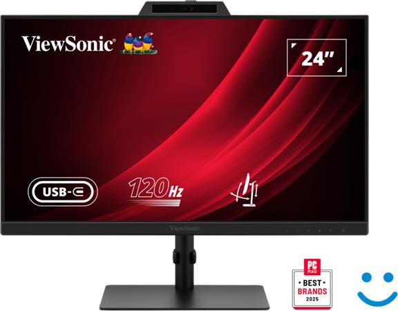 Viewsonic VG2441V 24" IPS/1920x1080@120Hz/4ms/250cd/HDMI/DP/USB/USB-C/Webcam/Repro/Pivot/HAS/VESA