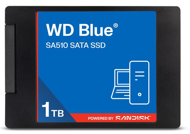 WD BLUE SSD 3D NAND WDS100T5B0A 1TB SA510 SATA/600, (R:560, W:520MB/s), 2.5"