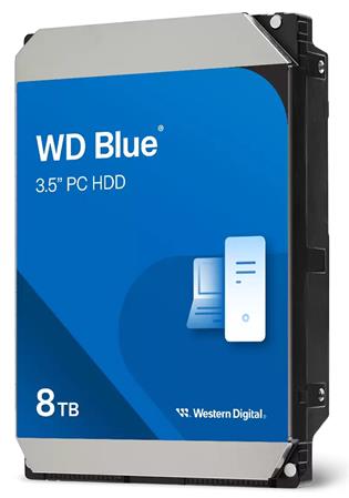 WD BLUE WD80EAAZ 8TB SATA/600 256MB cache, 3.5" AF, 5400 RPM