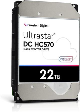 WD Ultrastar® HDD 22TB (WUH722222ALE6L4) DC HC570 3.5in 26.1MM 512MB 7200RPM SATA ULTRA 512E SE NP3