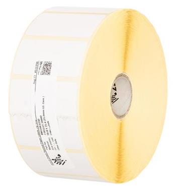 Zebra Label, Paper, 102x64mm; Direct Thermal, Z-Select 2000D, Coated, Permanent Adhesive, 25mm Core, Perforation