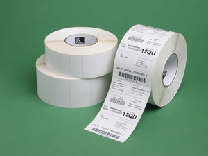 Zebra Label, Paper, 70x32mm; Direct Thermal, Z-Perform 1000D, Uncoated, Permanent Adhesive, 76mm Core