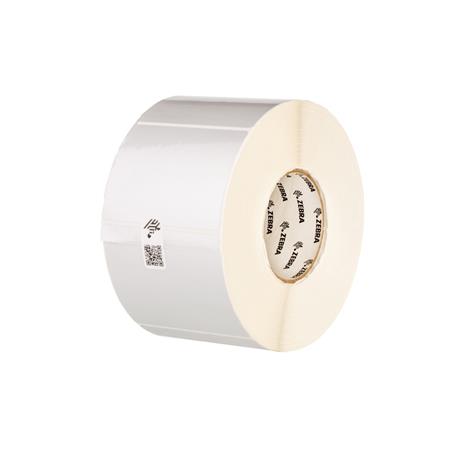 Zebra Label, Polyester, 70x32mm; Thermal Transfer, Z-Ultimate 3000T Silver, Permanent Adhesive, 76mm Core