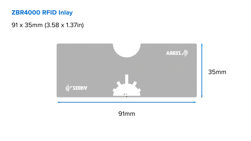 Zebra RFID, Label, Paper, 102 x 152mm; ZBR4000 / UCODE 8, Thermal Transfer, Z-Select 2000T, Coated, Permanent Adhesive, 76.2mm Cor